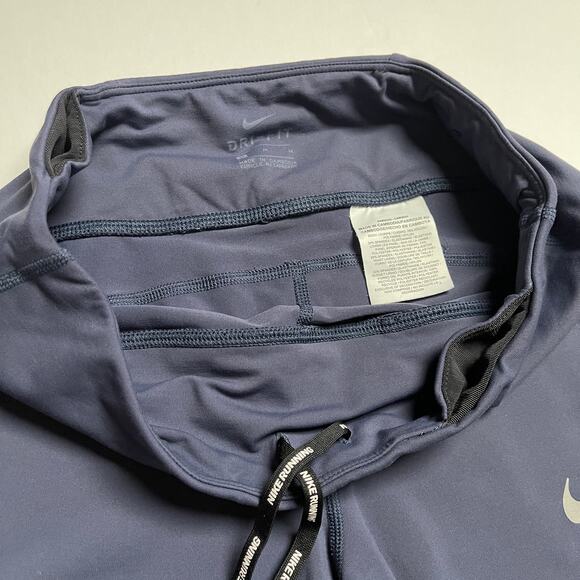 NIKE Dri-fit Running Yoga Exercise Leggings Drawstring Hidden Pocket Mesh Detail - Picture 4 of 14